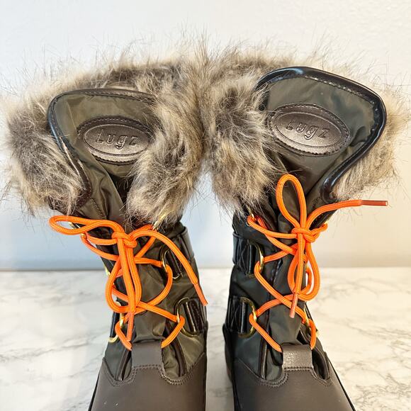Lugz Tundra Lace Up Faux Fur Waterproof Women's Winter Boots - Size 7 - Picture 3 of 11